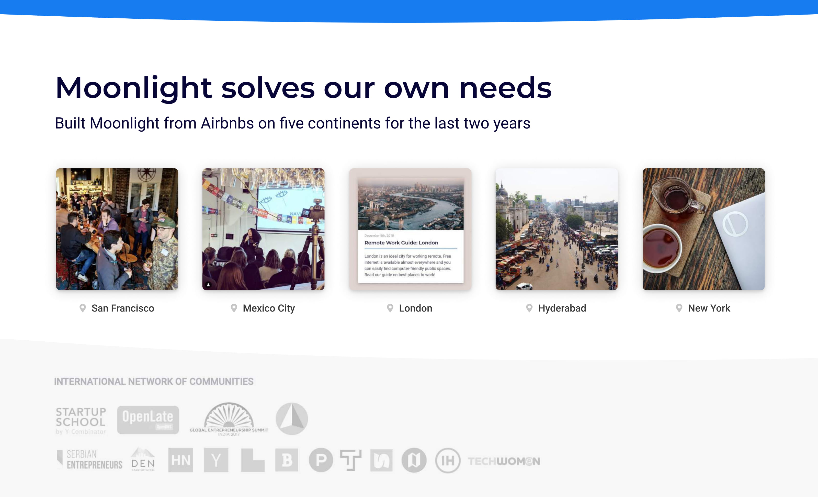 Moonlight pitch deck - building Moonlight to solve our own needs